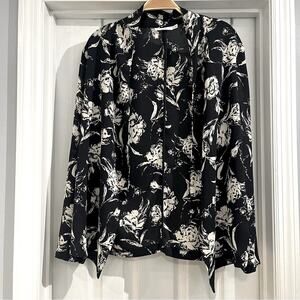 Lush Women's Dark Navy Open Front Cardigan/ Blazer Sz M